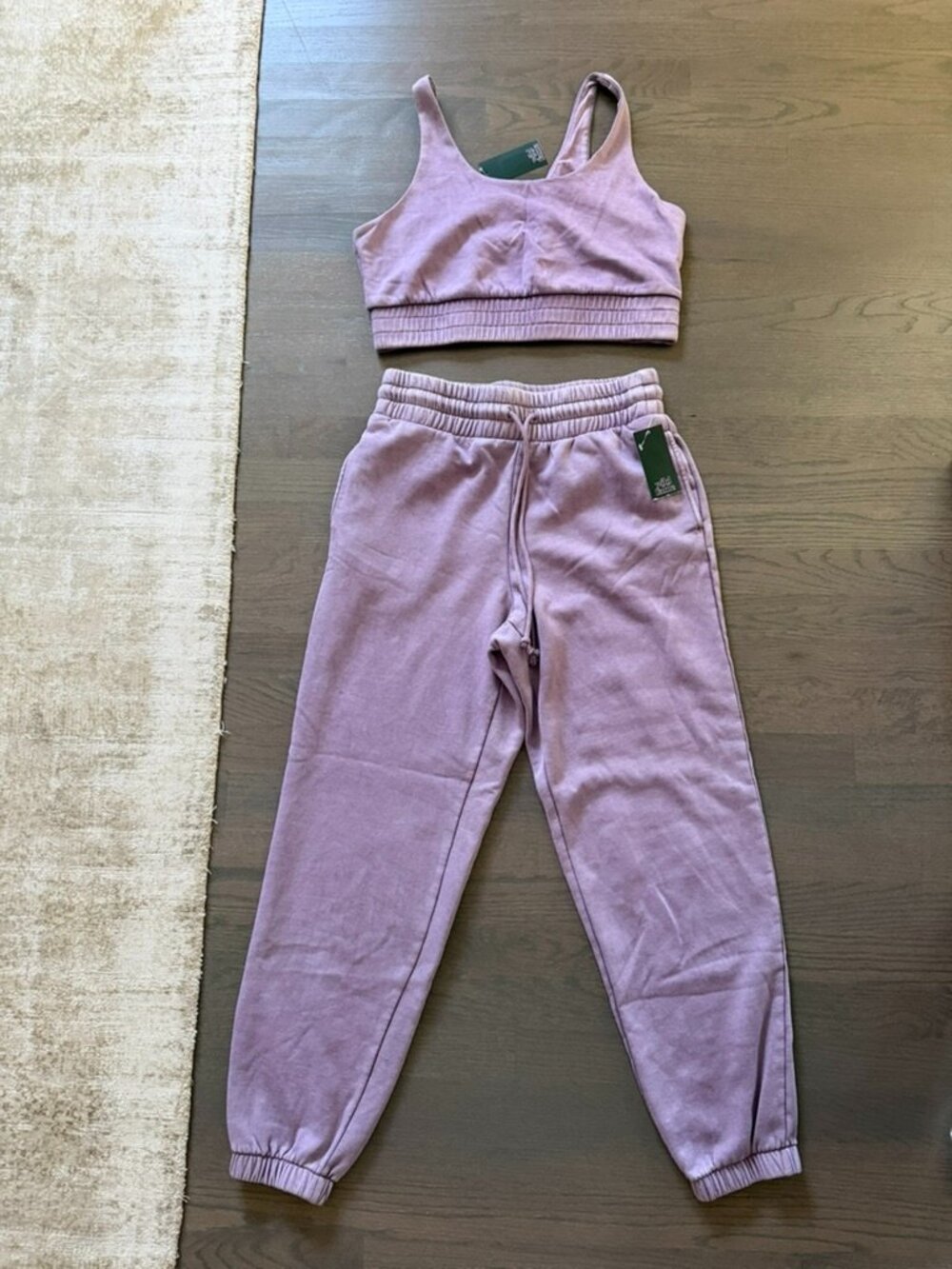 Wild Fable Berry Pink Sweatpants & Tank Top Matching Set Size Medium NWT
